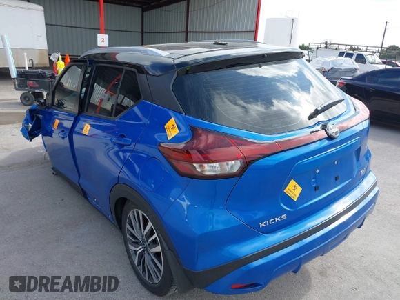 2023 Nissan Kicks SV with VIN 3N1CP5CV5PL502113, listed as a IAAI auction lot 41502927 with Not Provided miles and . Bid and sale history available at DreamBid. Image 3.