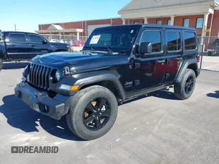 2022 Jeep Wrangler Unlimited Sport with VIN 1C4HJXDG0NW200459, listed as a IAAI auction lot 41740168 with 19,019 mi miles and . Bid and sale history available at DreamBid. Image 18.