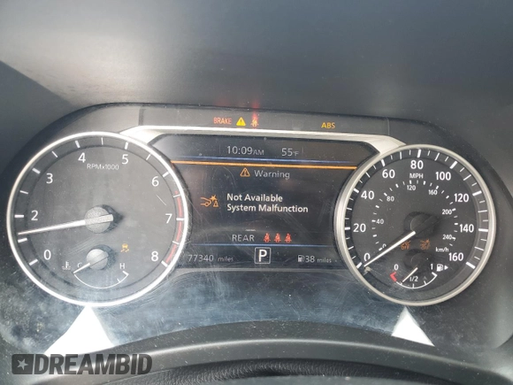 2021 Nissan Sentra SV with VIN 3N1AB8CV5MY299715, listed as a Copart auction lot 59483005 with 77,340 mi miles and Salvage title. Bid and sale history available at DreamBid. Image 10.