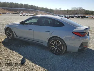 2024 BMW i4 eDrive35 with VIN WBY43AW06RFS25571, listed as a Copart auction lot 47365445 with 13,597 mi miles and Salvage Title. Bid and sale history available at carsss.com. Image 2.