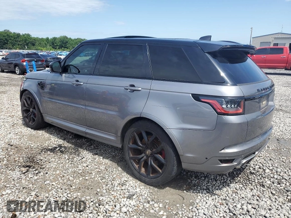 2020 Land Rover Range Rover Sport SVR z VIN SALWZ2RE9LA729082, wystawiony jako Copart lot #61613465 z przebiegiem 43 534 mil mil oraz Szkoda całkowita • Salvage title. Historia ofert i sprzedaży dostępna na DreamBid. Obrazek 2.
