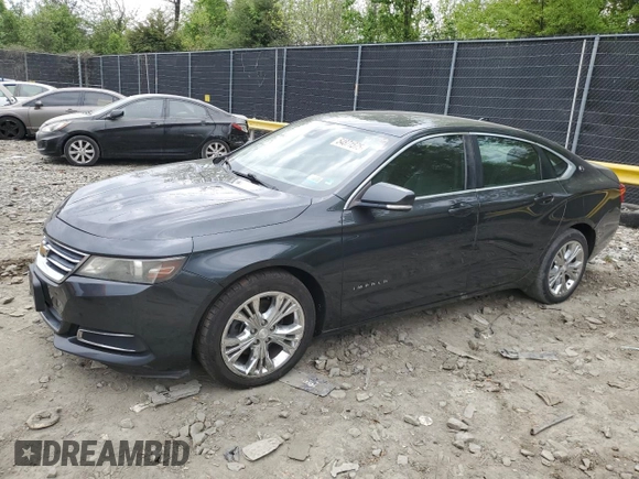 2014 Chevrolet Impala LT with VIN 2G1125S35E9107957, listed as a Copart auction lot 54871575 with 62,767 mi miles and Clean Title. Bid and sale history available at DreamBid. Image 1.