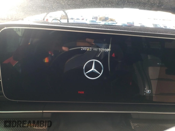 2021 Mercedes-Benz GLS with VIN 4JGFF8KE6MA316191, listed as a Copart auction lot 87205584 with 52,108 mi miles and Salvage Title. Bid and sale history available at carsss.com. Image 9.