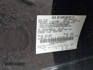 2009 Ford Flex Limited with VIN 2FMDK53C69BA04172, listed as a IAAI auction lot 42079475 with 159,901 mi miles. Bid and sale history available at carsss.com. Image 9.