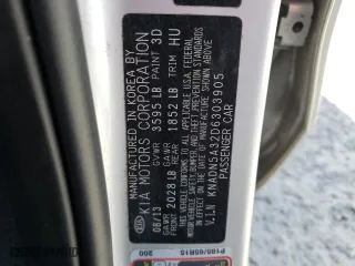 2013 Kia Rio SX with VIN KNADN5A32D6303905, listed as a Copart auction lot 52842575 with 94,880 mi miles and Salvage Title. Bid and sale history available at carsss.com. Image 12.
