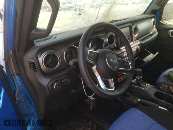 2022 Jeep Wrangler Unlimited Rubicon with VIN 1C4JJXFM7NW237044, listed as a Copart auction lot 68004203 with Not provided miles and Salvage title. Bid and sale history available at DreamBid. Image 9.