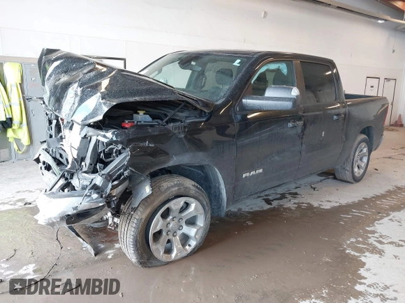 2022 Ram 1500 Big Horn with VIN 1C6RRFFG3NN345917, listed as a IAAI auction lot 41673735 with 33,972 mi miles. Bid and sale history available at carsss.com. Image 2.