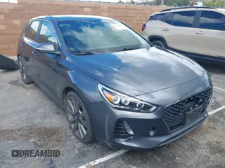 2018 Hyundai Elantra GT Sport with VIN KMHH55LC2JU023311, listed as a IAAI auction lot 41795433 with 39,550 mi miles. Bid and sale history available at carsss.com. Image 1.