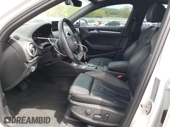 2017 Audi A3 Sedan Premium Plus with VIN WAUGUGFF2H1025363, listed as a Copart auction lot 48606583 with 80,103 mi miles and Salvage Title. Bid and sale history available at carsss.com. Image 7.