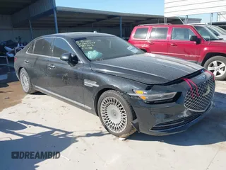 2020 Genesis G90 Ultimate z VIN KMTF54PH7LU080703, wystawiony jako IAAI lot #42233268 z przebiegiem 28 716 mil mil oraz . Historia ofert i sprzedaży dostępna na DreamBid. Obrazek 1.