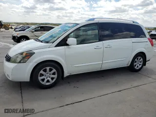 2008 Nissan Quest with VIN 5N1BV28U18N104617, listed as a Copart auction lot 69333144 with 172,432 mi miles and Salvage Title. Bid and sale history available at carsss.com. Image 1.