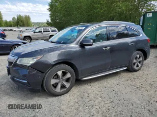 2014 Acura MDX with VIN 5FRYD3H26EB010084, listed as a Copart auction lot 55653775 with 97,461 mi miles and Salvage Title. Bid and sale history available at carsss.com. Image 1.