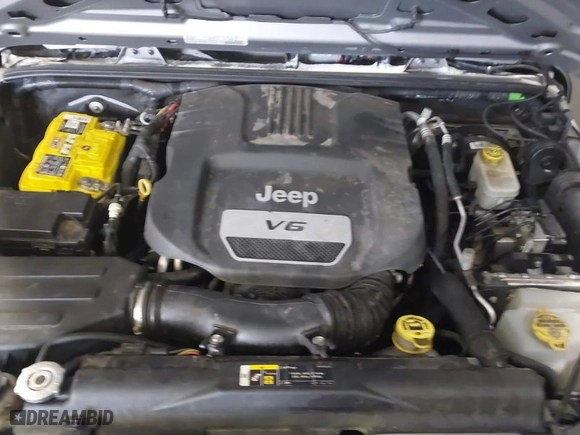 2017 Jeep Wrangler Unlimited Sport with VIN 1C4BJWDG5HL551406, listed as a IAAI auction lot 41618566 with 87,634 mi miles. Bid and sale history available at carsss.com. Image 10.