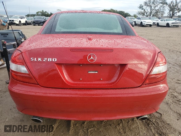 2007 Mercedes-Benz SLK-Class 3.0L with VIN WDBWK54F87F146734, listed as a Copart auction lot 73924854 with 0 mi miles and Non Repairable. Bid and sale history available at carsss.com. Image 6.