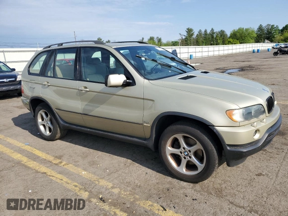 2003 BMW X5 3.0i with VIN 5UXFA53533LV83760, listed as a Copart auction lot 54744234 with 0 mi miles and Salvage Title. Bid and sale history available at carsss.com. Image 4.