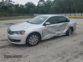 2015 Volkswagen Passat S with VIN 1VWAS7A32FC008542, listed as a Copart auction lot 52530915 with 109,330 mi miles and Salvage title. Bid and sale history available at DreamBid. Image 1.