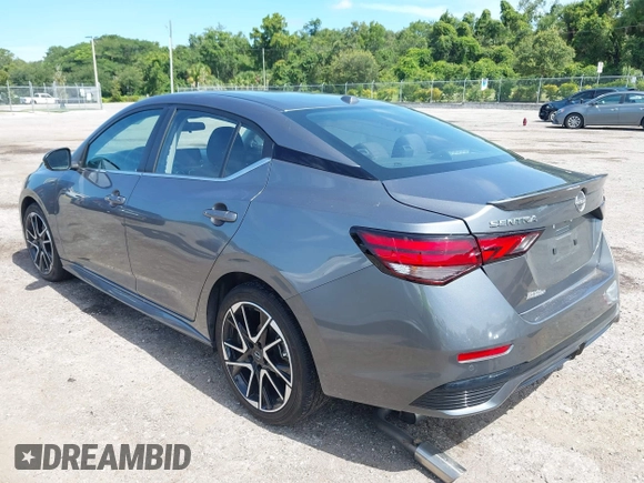 2024 Nissan Sentra SR with VIN 3N1AB8DV9RY279974, listed as a IAAI auction lot 42681299 with 20,552 mi miles and . Bid and sale history available at DreamBid. Image 3.
