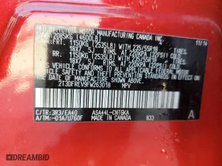 2015 Toyota RAV4 Limited with VIN 2T3DFREV9FW263018, listed as a Copart auction lot 52804045 with 90,748 mi miles and Salvage Title. Bid and sale history available at carsss.com. Image 13.