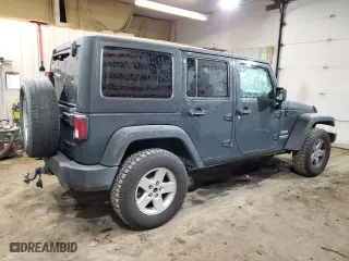 2017 Jeep Wrangler Unlimited Sport with VIN 1C4BJWDG8HL535698, listed as a Copart auction lot 85021364 with 143,105 mi miles and Salvage Title. Bid and sale history available at carsss.com. Image 3.