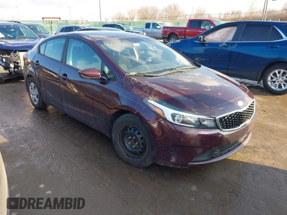 2018 Kia Forte LX with VIN 3KPFK4A72JE206565, listed as a IAAI auction lot 41639846 with 98,429 mi miles. Bid and sale history available at carsss.com. Image 1.