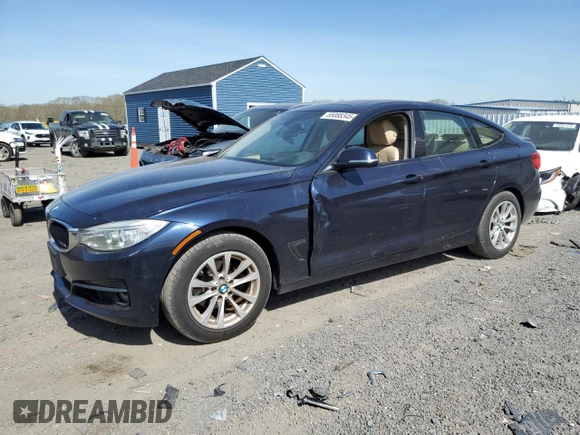 2014 BMW 3 Series GT 328i xDrive with VIN WBA3X5C5XED557718, listed as a Copart auction lot 55088345 with 169,393 mi miles and Clean Title. Bid and sale history available at carsss.com. Image 1.