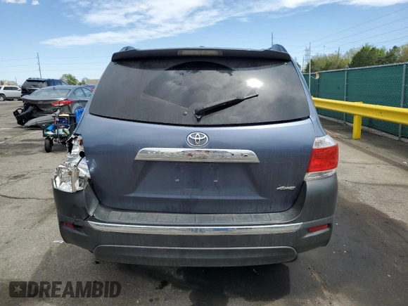 2012 Toyota Highlander Limited with VIN 5TDDK3EH3CS136524, listed as a Copart auction lot 55121145 with 194,480 mi miles and Salvage title. Bid and sale history available at DreamBid. Image 6.
