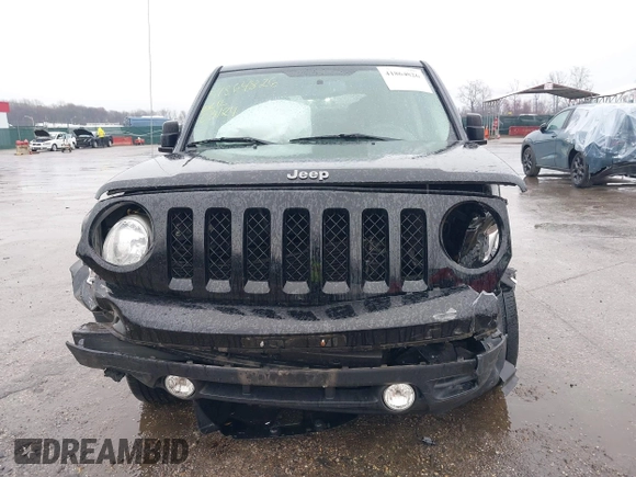 2017 Jeep Patriot Sport with VIN 1C4NJPBA1HD208653, listed as a IAAI auction lot 41864826 with 77,196 mi miles. Bid and sale history available at carsss.com. Image 6.