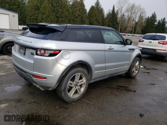 2012 Land Rover Range Rover Evoque Dynamic Premium with VIN SALVT1BG7CH637740, listed as a Copart auction lot 43558925 with 111,779 mi miles and Clean Title. Bid and sale history available at carsss.com. Image 3.