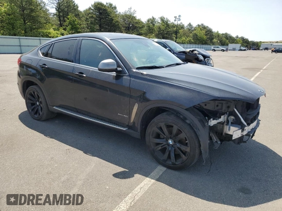 2017 BMW X6 xDrive35i with VIN 5UXKU2C3XH0U28599, listed as a Copart auction lot 53713523 with 78,052 mi miles. Bid and sale history available at carsss.com. Image 4.