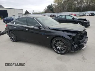 2016 Infiniti Q50 3.0t Premium with VIN JN1EV7AP0GM305290, listed as a Copart auction lot 49498585 with 110,384 mi miles and Salvage Title. Bid and sale history available at carsss.com. Image 4.