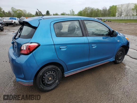 2021 Mitsubishi Mirage ES с VIN ML32AUHJ8MH000557, выставлен на аукционе Copart как лот 56660735 с пробегом 85 171 миль миль и Списание • Salvage title. История ставок и продаж доступна на DreamBid. Изображение 3.