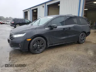 2024 Honda Odyssey Sport with VIN 5FNRL6H72RB059777, listed as a Copart auction lot 45190895 with 7,551 mi miles and Salvage Title. Bid and sale history available at DreamBid. Image 1.