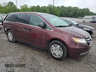 2014 Honda Odyssey LX z VIN 5FNRL5H24EB098072, wystawiony jako Copart lot #57577385 z przebiegiem 215 069 mil mil oraz Szkoda całkowita • Salvage title. Historia ofert i sprzedaży dostępna na DreamBid. Obrazek 4.