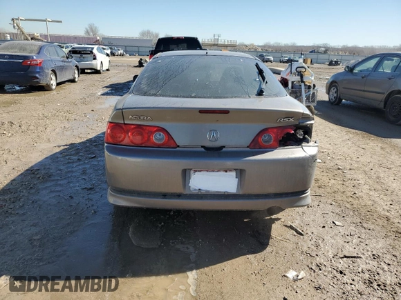 2006 Acura RSX with VIN JH4DC54886S005996, listed as a Copart auction lot 46494425 with 183,401 mi miles and Salvage Title. Bid and sale history available at carsss.com. Image 6.