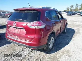 2015 Nissan Rogue S with VIN KNMAT2MV9FP547426, listed as a IAAI auction lot 41455852 with 106,405 mi miles. Bid and sale history available at carsss.com. Image 4.