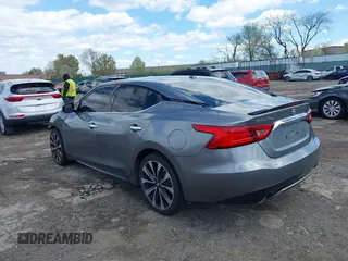 2016 Nissan Maxima SL with VIN 1N4AA6AP8GC385175, listed as a IAAI auction lot 41987763 with 117,485 mi miles and . Bid and sale history available at DreamBid. Image 3.