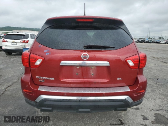 2018 Nissan Pathfinder SL with VIN 5N1DR2MN9JC675625, listed as a Copart auction lot 60612005 with 148,504 mi miles and Salvage title. Bid and sale history available at DreamBid. Image 6.