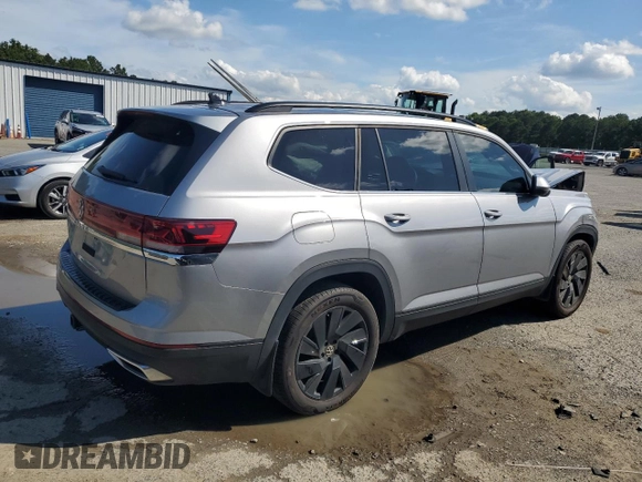 2024 Volkswagen Atlas SE z VIN 1V2JR2CA6RC538030, wystawiony jako Copart lot #58505685 z przebiegiem 32 613 mil mil oraz Szkoda całkowita • Salvage title. Historia ofert i sprzedaży dostępna na DreamBid. Obrazek 3.