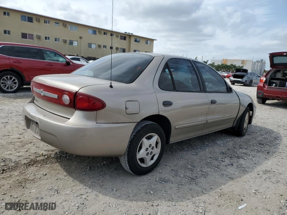 2003 Chevrolet Cavalier with VIN 1G1JC52F237121885, listed as a Copart auction lot 75840304 with 0 mi miles and Salvage Title. Bid and sale history available at carsss.com. Image 3.