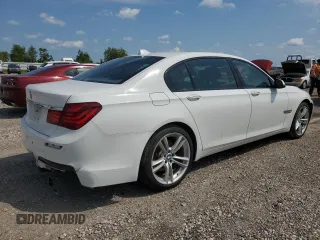 2014 BMW 7 Series 740Li with VIN WBAYE4C59ED137938, listed as a Copart auction lot 55281005 with 146,659 mi miles and Salvage Title. Bid and sale history available at carsss.com. Image 3.