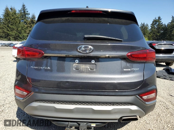 2020 Hyundai Santa Fe Limited with VIN 5NMS5CAA5LH266346, listed as a Copart auction lot 54167105 with 38,566 mi miles and Salvage Title. Bid and sale history available at carsss.com. Image 6.