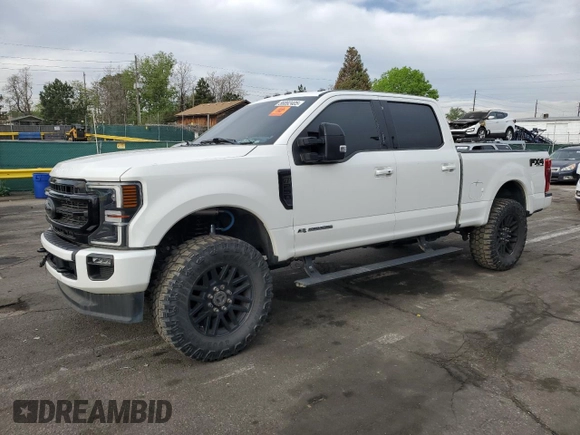 2022 Ford F-250 XL with VIN 1FT7W2BT5NEC59545, listed as a Copart auction lot 56892405 with 90,351 mi miles and Salvage title. Bid and sale history available at DreamBid. Image 1.