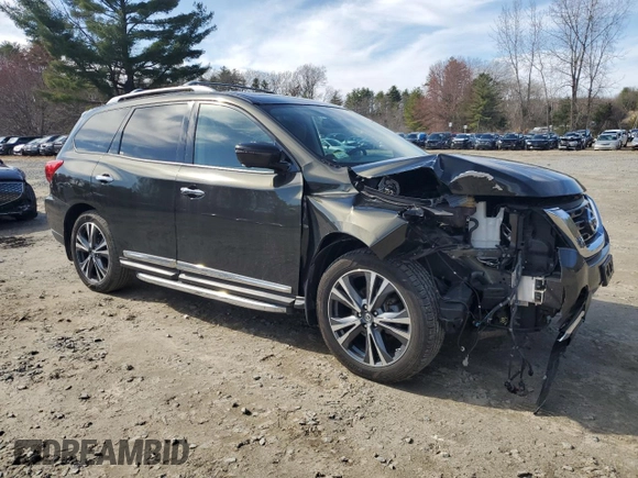 2017 Nissan Pathfinder SL with VIN 5N1DR2MM2HC663057, listed as a Copart auction lot 52504485 with 109,673 mi miles and Salvage Title. Bid and sale history available at DreamBid. Image 4.