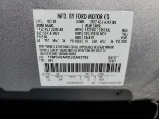 2018 Ford Police Interceptor Utility z VIN 1FM5K8ARXJGA83792, wystawiony jako Copart lot #45118023 z przebiegiem 19 004 mil mil oraz Nie do naprawy • Non repairable. Historia ofert i sprzedaży dostępna na DreamBid. Obrazek 13.