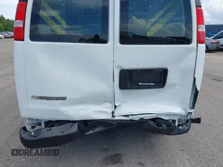 2023 Chevrolet Express Cargo with VIN 1GCWGAFP5P1217550, listed as a IAAI auction lot 42383684 with 9,673 mi miles and . Bid and sale history available at DreamBid. Image 6.