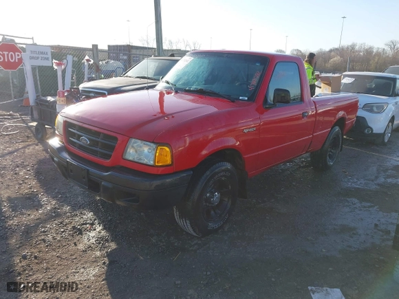 2002 Ford Ranger XL with VIN 1FTYR10D02TA29906, listed as a IAAI auction lot 41782082 with 197,563 mi miles. Bid and sale history available at carsss.com. Image 2.