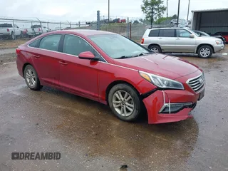 2015 Hyundai Sonata SE z VIN 5NPE24AF8FH076393, wystawiony jako IAAI lot #42117997 z przebiegiem 199 321 mil mil oraz . Historia ofert i sprzedaży dostępna na DreamBid. Obrazek 1.