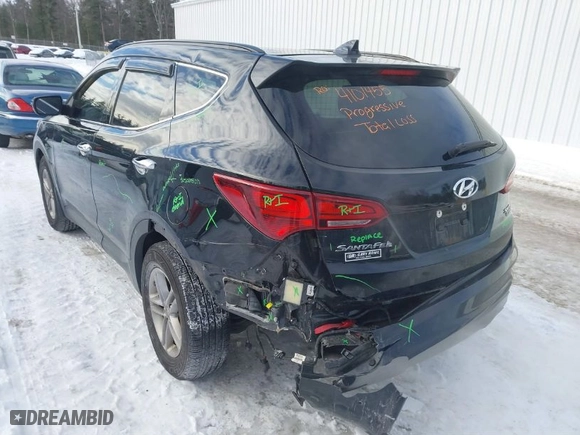 2018 Hyundai Santa Fe Sport 2.4L with VIN 5NMZUDLB1JH077588, listed as a IAAI auction lot 41606650 with 141,346 mi miles. Bid and sale history available at carsss.com. Image 3.