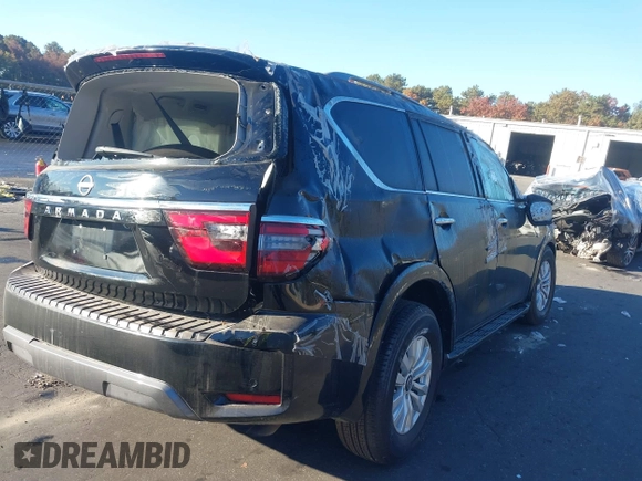 2021 Nissan Armada SV z VIN JN8AY2AD1M9661620, wystawiony jako IAAI lot #40652963 z przebiegiem Nie podano mil oraz . Historia ofert i sprzedaży dostępna na DreamBid. Obrazek 4.