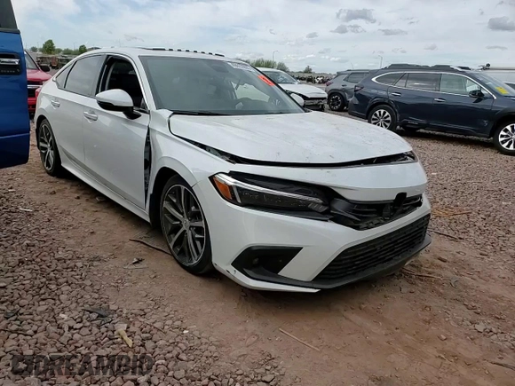 2022 Honda Civic Sedan Touring with VIN 2HGFE1F97NH316040, listed as a Copart auction lot 49002805 with 41,385 mi miles and Salvage Title. Bid and sale history available at carsss.com. Image 10.